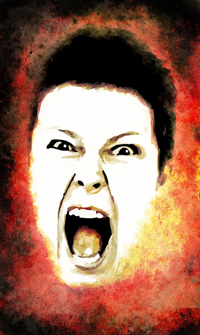 Angry woman illustration
