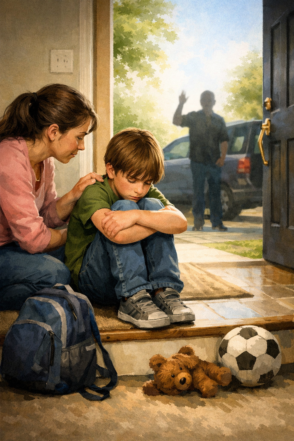 AI Generated Reluctant child of divorce