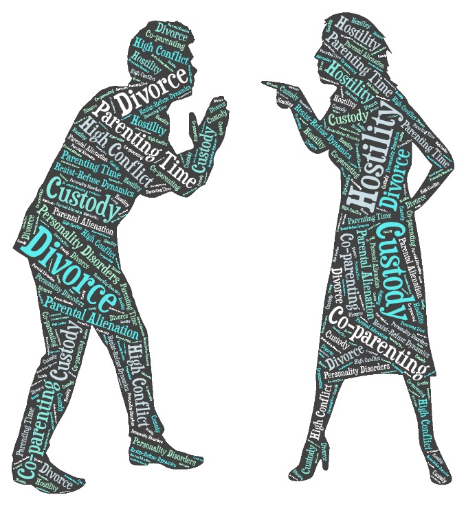 Divorce and Custody word art SCCC-LLC